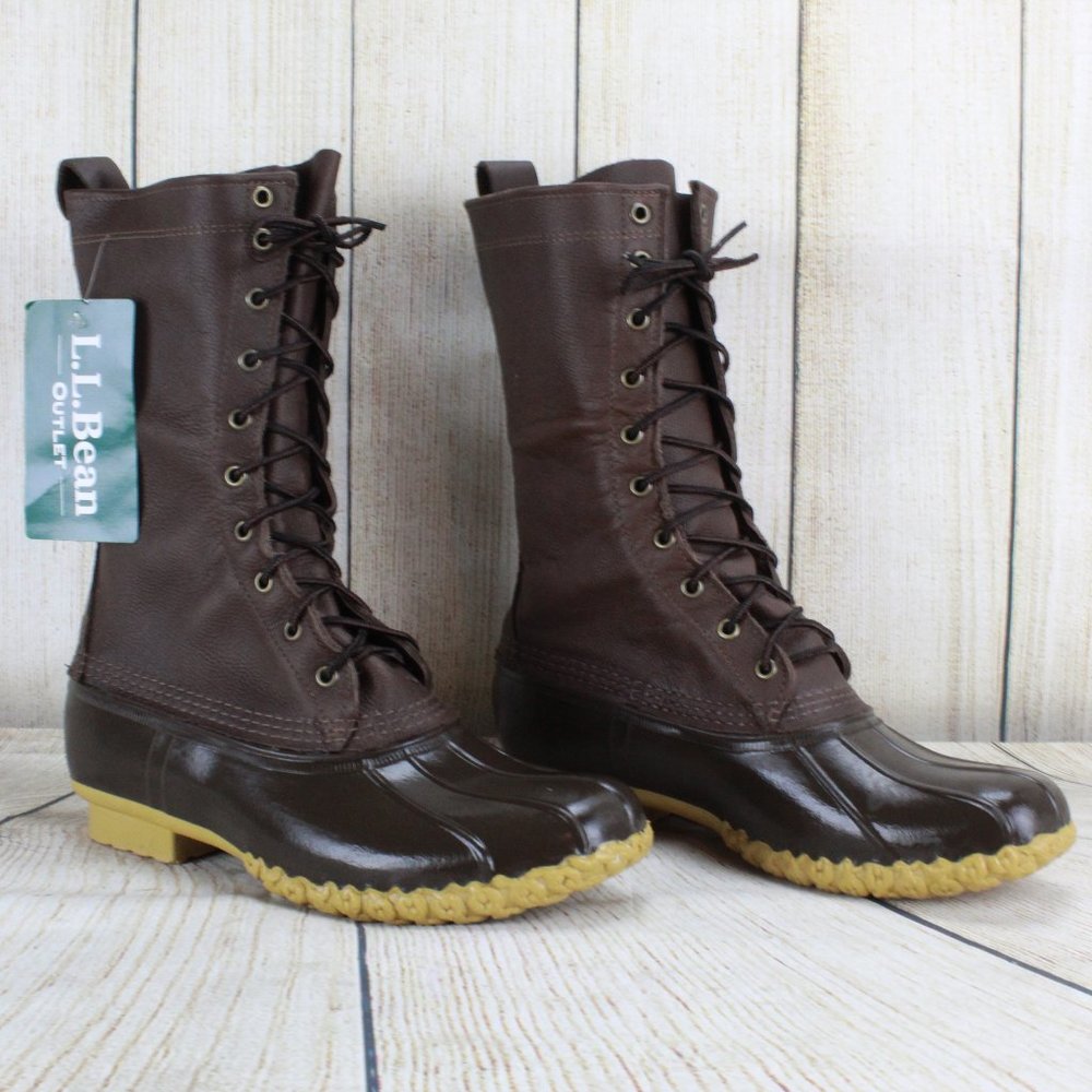 LL BEAN 10" Uninsulated Hunting Duck Boots Size 9 - Picture 2 of 8